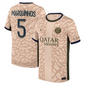 Camisetas Paris Saint Germain Lucas Marquinhos 5 4ª Jordan 2023-24 - Hombre